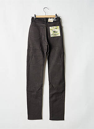 Pantalon slim tissage enduit taille normale noir JOST femme