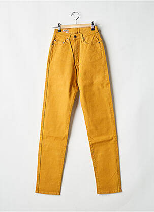 Jeans coupe slim stretch taille normale jaune JOST femme