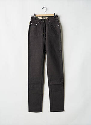 Pantalon slim tissage enduit taille normale noir JOST femme