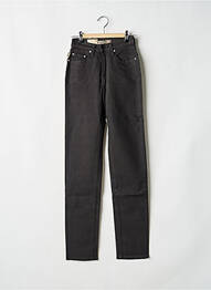 Pantalon slim tissage enduit taille normale noir JOST femme
