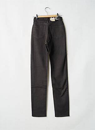 Pantalon slim tissage enduit taille normale noir JOST femme