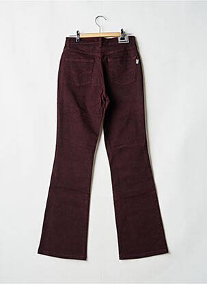 Pantalon droit stretch taille normale violet REDMAN femme