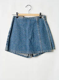 Jupe short coupe droite bleu JOST femme
