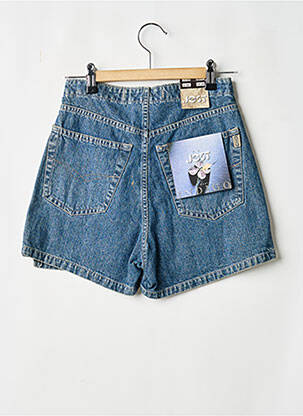 Jupe short coupe droite bleu JOST femme