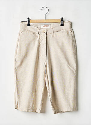 Bermuda coupe droite taille normale beige JOST femme