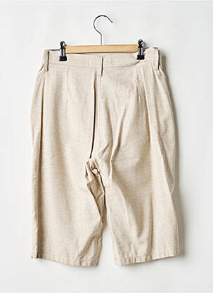 Bermuda coupe droite taille normale beige JOST femme