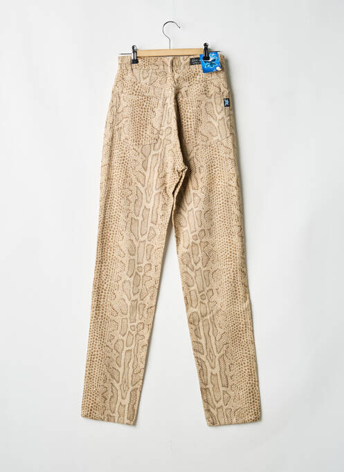Pantalon slim stretch taille normale beige REDMAN femme