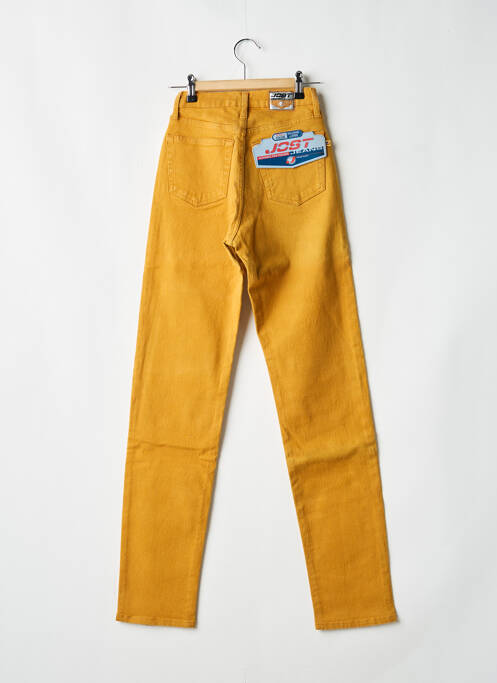 Jeans coupe slim stretch taille normale jaune JOST femme