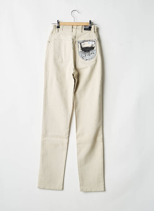 Jeans coupe slim beige REDMAN femme