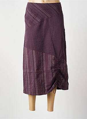 Jupe longue coupe droite violet LA BANDE A NANA femme