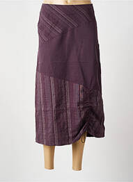Jupe longue coupe droite violet LA BANDE A NANA femme