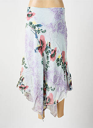 Jupe longue tissage crêpe bleu GATTAL femme