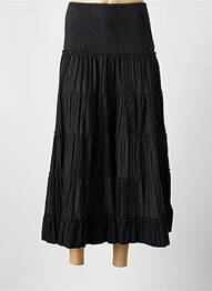Jupe longue fermeture zippée au dos noir BEVERLY femme