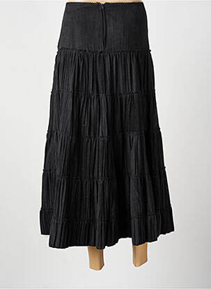 Jupe longue fermeture zippée au dos noir BEVERLY femme
