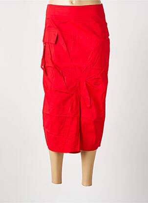 Jupe longue fermeture zippée au dos rouge LA BANDE A NANA femme
