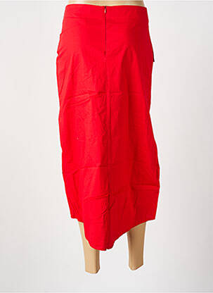 Jupe longue fermeture zippée au dos rouge LA BANDE A NANA femme