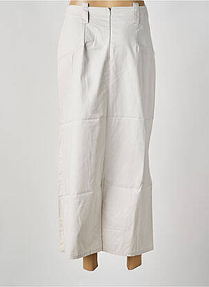 Jupe longue fermeture zippée au dos gris BEVERLY femme