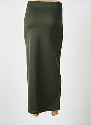 Jupe longue coupe droite vert PIERRE CEDRIC femme