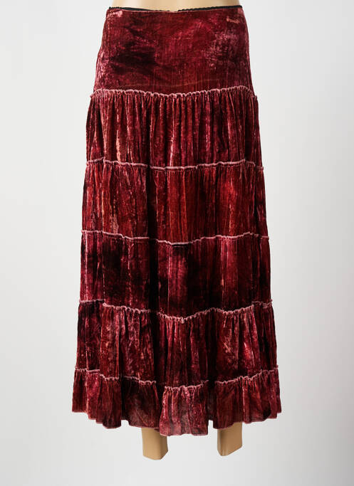 Jupe longue orange BEVERLY femme