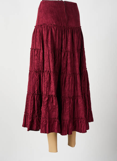Jupe longue rouge BEVERLY femme