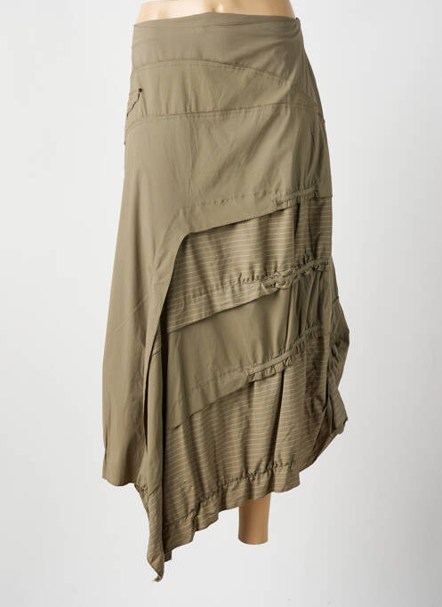 Jupe longue vert SUN LIGHT femme
