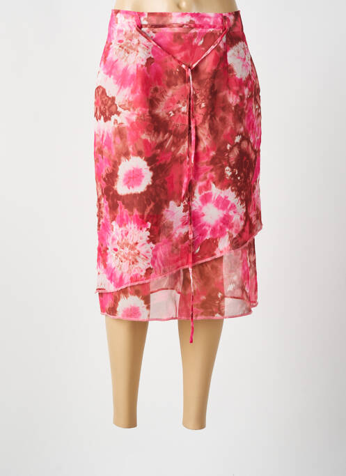 Jupe mi-longue rose BEVERLY femme