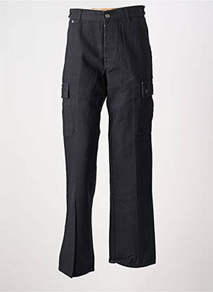 Pantalon cargo coupe droite taille haute noir REDMAN homme