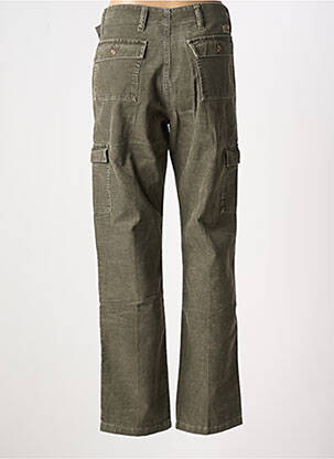 Pantalon large fermeture zippée sous rabat boutonné taille haute gris FAVELA femme