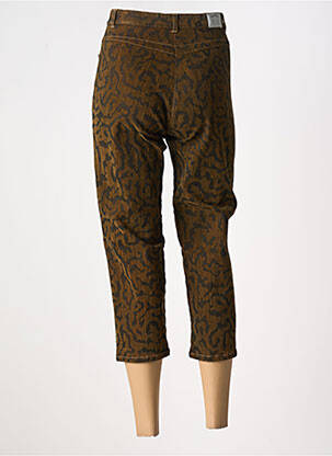 Pantacourt taille haute taille haute marron LUCCHINI femme