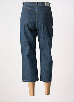 Pantacourt coupe droite taille haute bleu LUCCHINI femme