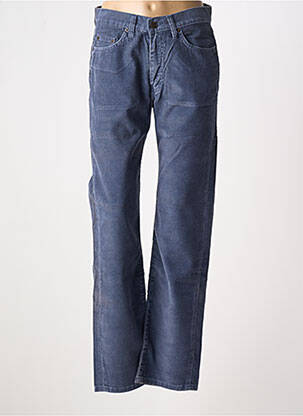 Pantalon droit stretch taille haute bleu JOST femme