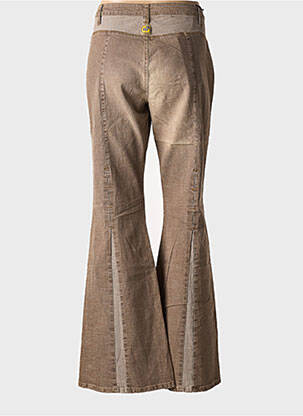 Jean coupe flare stretch taille normale marron GUIZMO femme