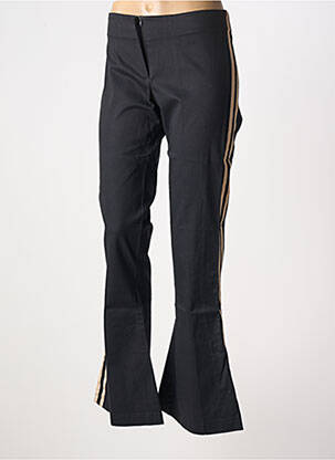 Pantalon flare stretch taille haute noir TRAFFIC femme