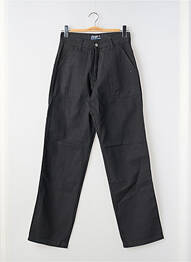 Jeans coupe droite fermeture zippée sous rabat boutonné taille normale gris REDMAN homme