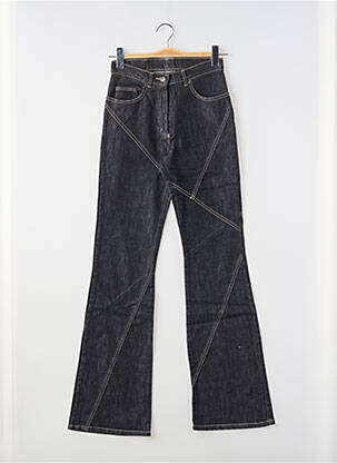 Jeans bootcut taille haute taille haute noir LUCCHINI femme