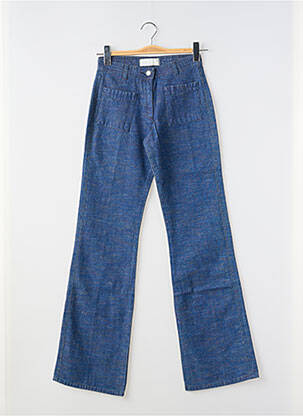 Jeans coupe droite taille haute taille haute bleu JOST femme