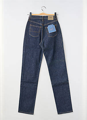 Jeans coupe slim tissage brut taille haute bleu JOST femme