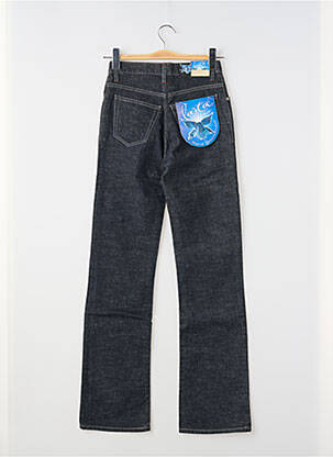 Jeans coupe droite taille haute taille haute noir REDMAN femme