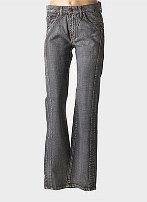 Jeans bootcut gris GILÏANO femme