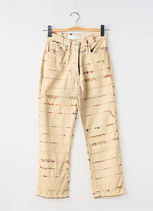 Jeans coupe droite beige JOST femme