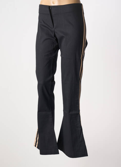 Pantalon flare stretch taille haute noir TRAFFIC femme