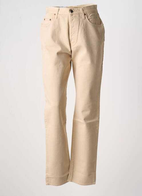 Jeans coupe droite beige REDMAN femme