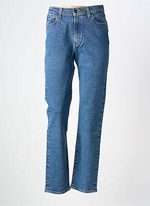 Jeans coupe slim stretch taille haute bleu JOST femme