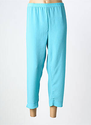 Pantalon 7/8 taille élastique taille normale bleu VOTRE MODE femme
