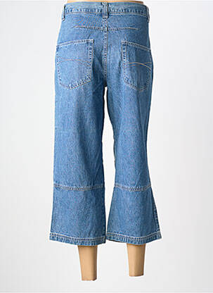 Pantacourt coupe droite taille normale bleu JOHN BANER femme