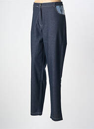Pantalon slim stretch taille normale bleu BEVERLY femme