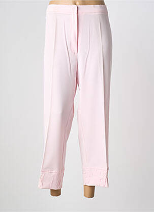 Pantalon 7/8 taille élastique taille normale rose LADY BELLE femme