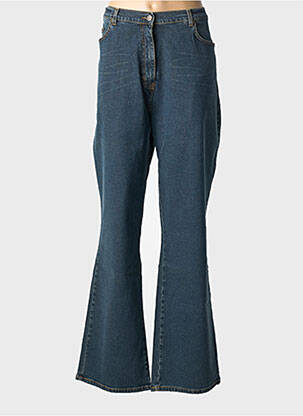 Jeans coupe droite stretch taille normale bleu KIABI femme