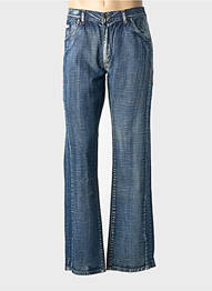 Jeans coupe droite stretch taille normale bleu GILÏANO homme