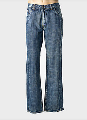 Jeans coupe droite stretch taille normale bleu GILÏANO homme